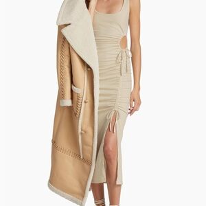 Jonathan Simkhai Beige Dress with Cutout Detail